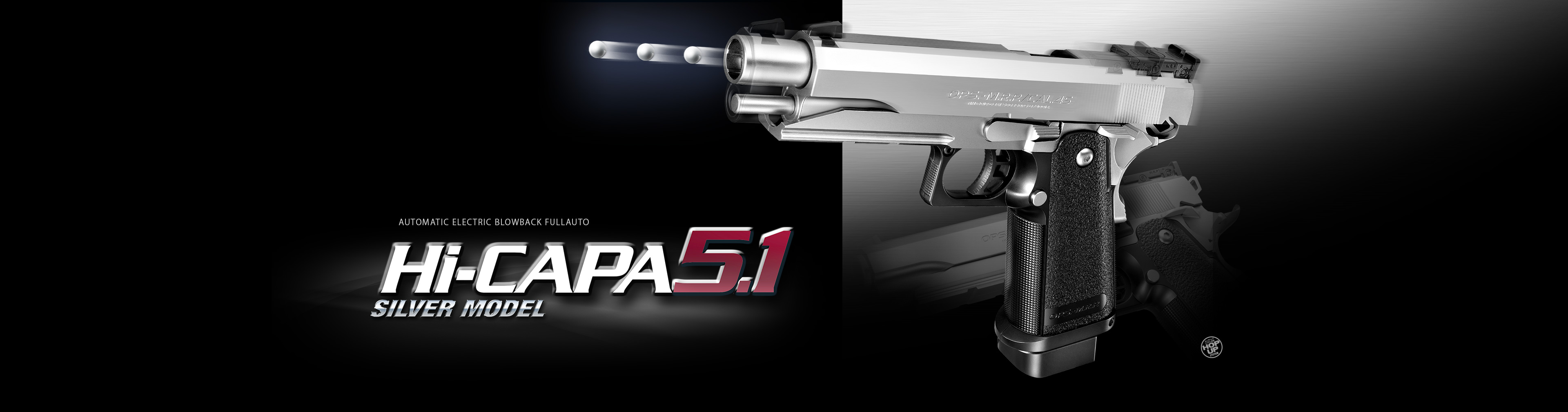 ハイキャパ　HI-CAPA 4.3 ミドルシャーシ シルバー