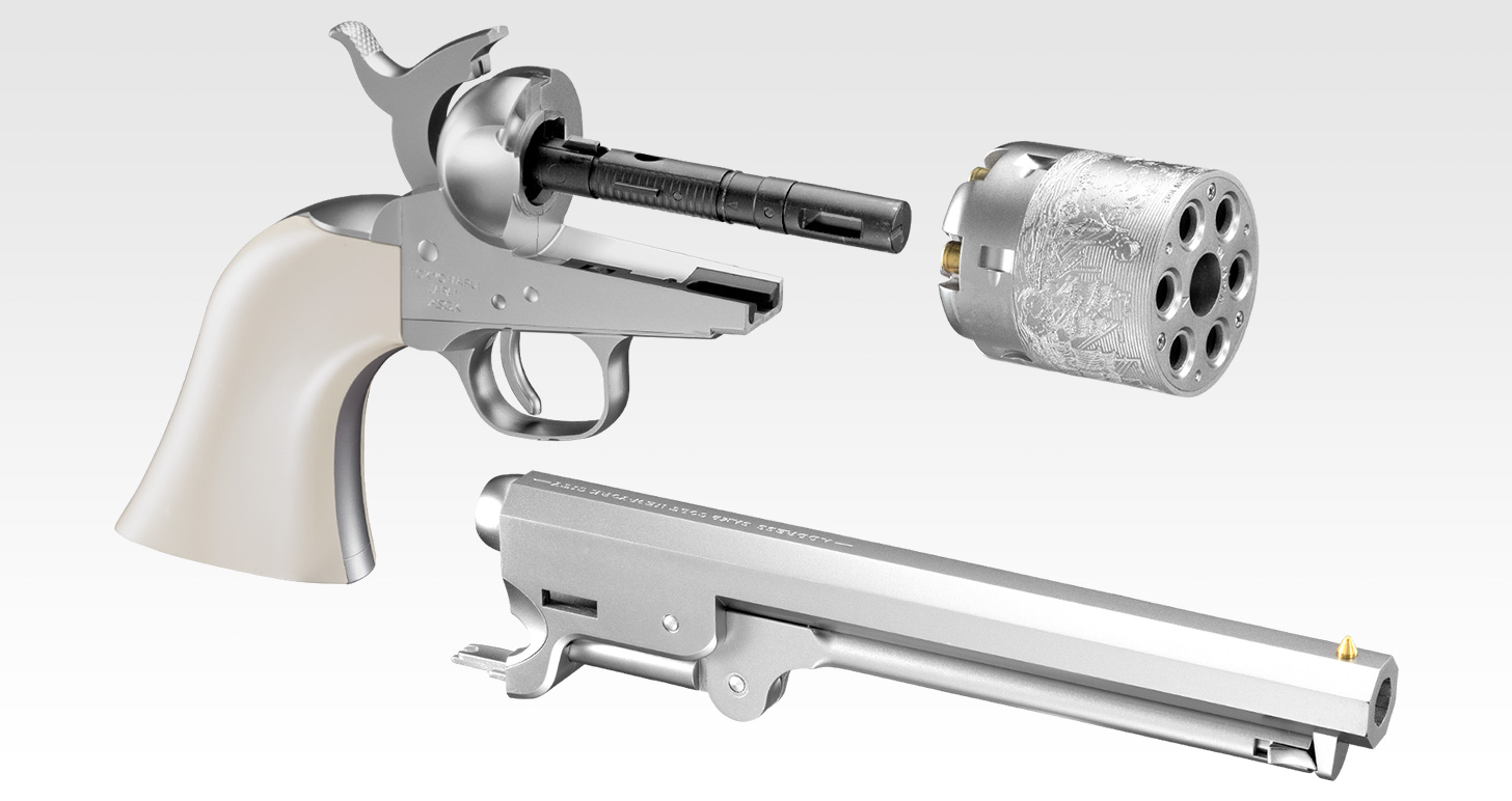 M1851 NAVY シルバーモデル【エアーリボルバー プロ】 