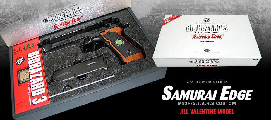 GAS BLOW BACK SERIES SAMURAI EDGE M92F/S.T.A.R.S. CUSTOM JILL VALENTINE MODEL