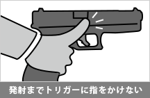 発射までトリガーに指をかけない