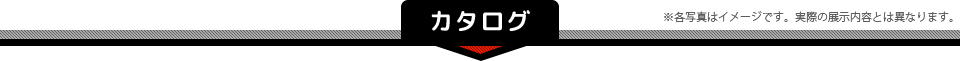 カタログ ※各写真はイメージです。実際の展示内容とは異なります。