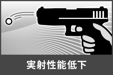 実射性能低下