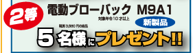 10才以上コースの賞品　2等